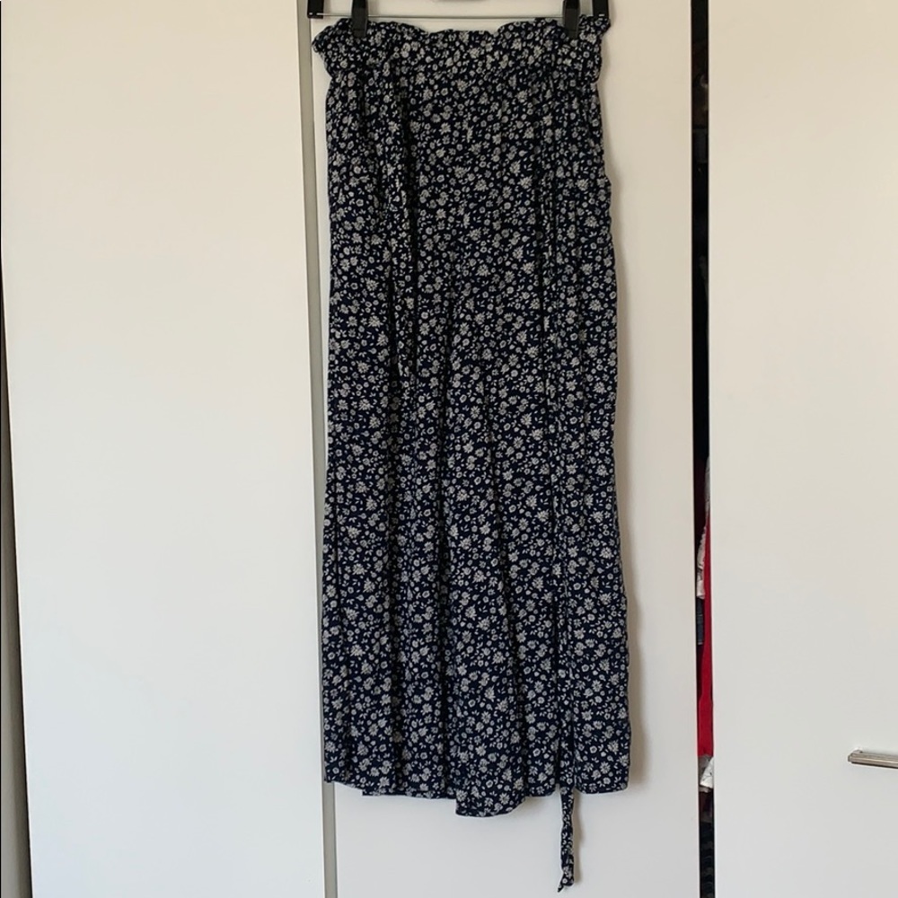 Loose-Leg American Eagle Navy Blue Pants